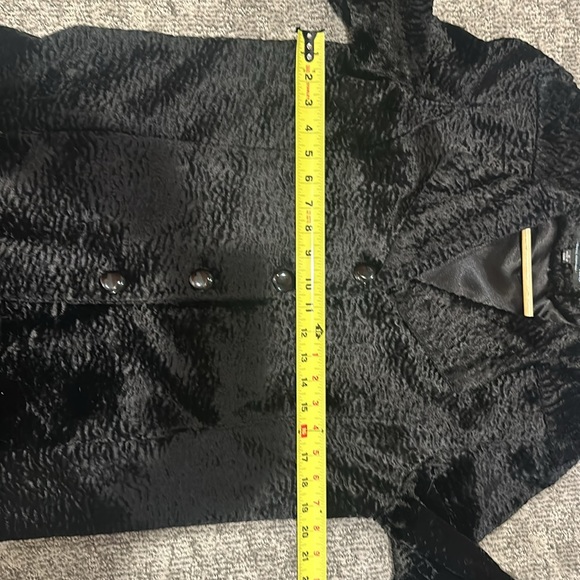 MONTANACO BUTTE MONTANA Faux Fur Coat Size M New With Tags Black. - Picture 10 of 13